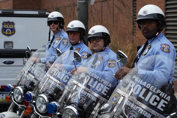 Runners participate in the Philadelphia Police Foundation's Market Street Run for Blue, Saturday Oct. 24, 2020, in Philadelphia.